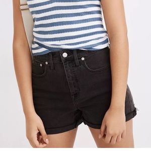 NWOT! Madewell high rise stretch denim shorts